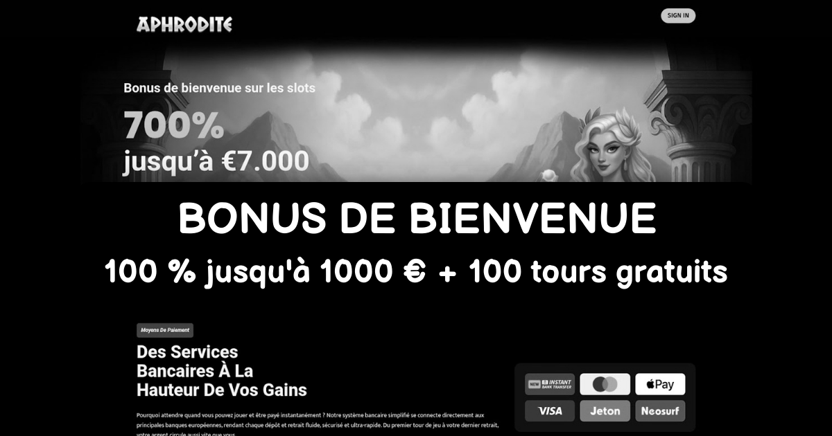 Aphrodite Casino France - Meilleur Casino en Ligne